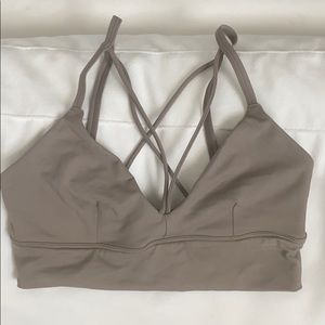 Alo yoga Deluxe Bra color gravel
